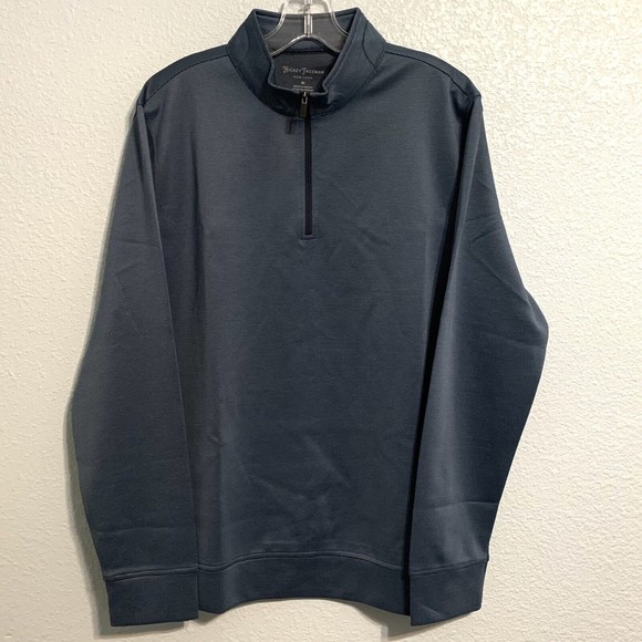 Hickey Freeman Other - Hickey Freeman Comfort Stretch Quarter Zip Pullover, Navy Men’s Size Medium